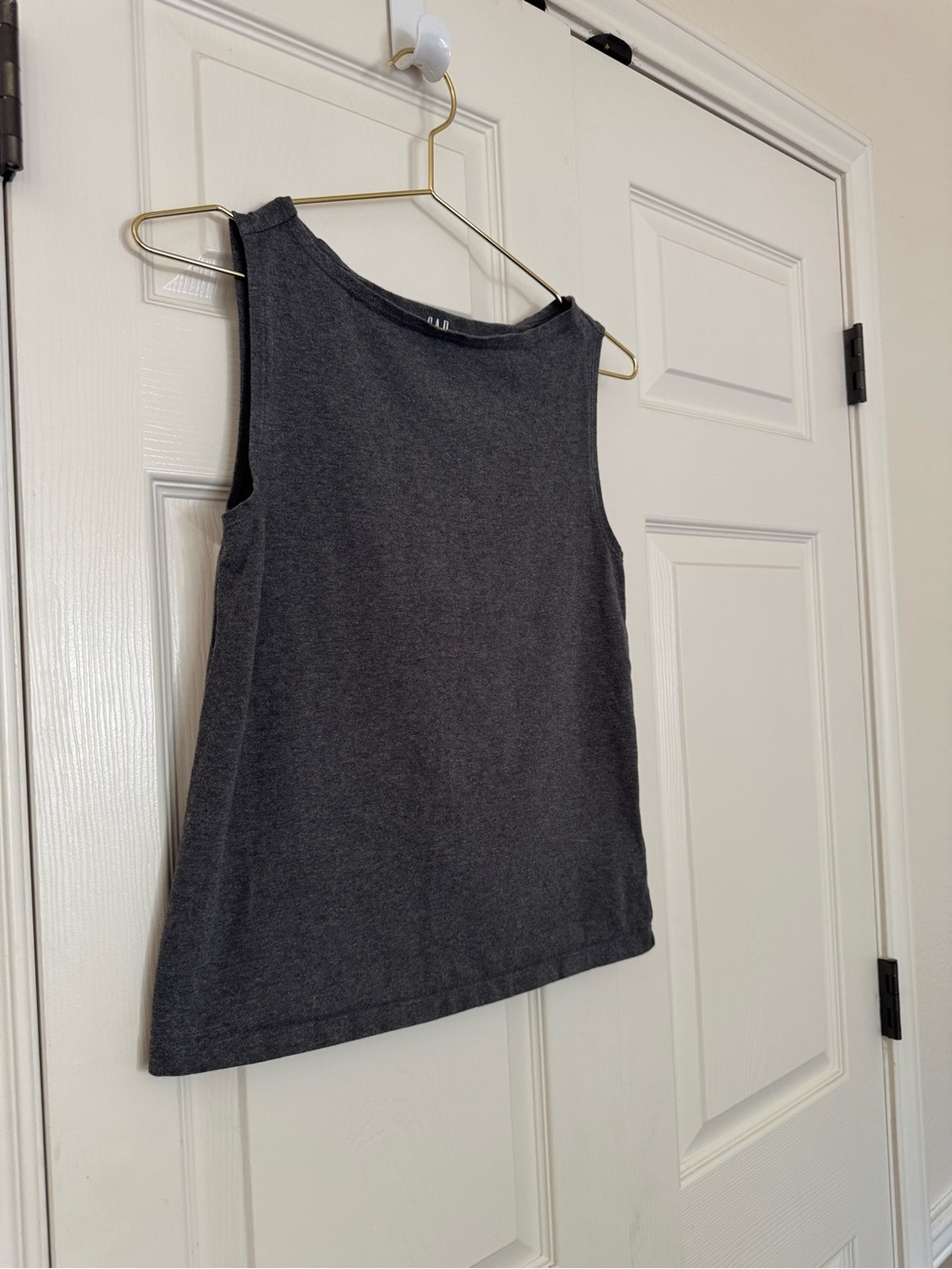 GAP Factory Charcoal Gray High-Neck Sleeveless Tank